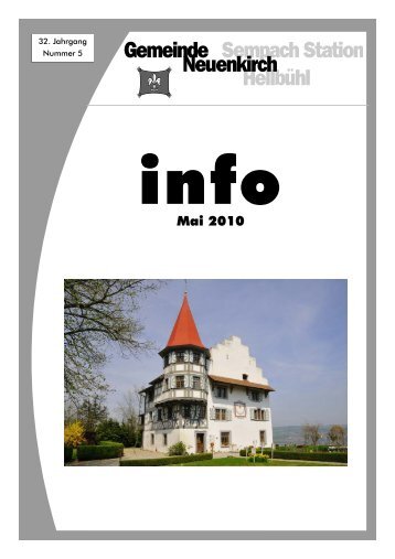 Info Mai 2010 - Gemeinde Neuenkirch