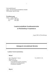 Oekologische Betriebe - Agrar- und Umweltwissenschaftliche ...