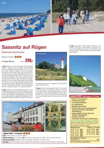 Sassnitz auf Rügen - Anton Graf GmbH Reisen & Spedition