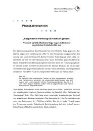 presseinformation - Deutscher Presserat