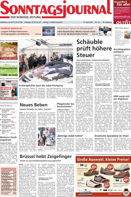 SJ-Ausgabe vom: 17. 04. 2011 - Sonntagsjournal