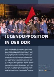 Vierzig Jahre währte die SED-Diktatur in der DDR, gegen die sich ...