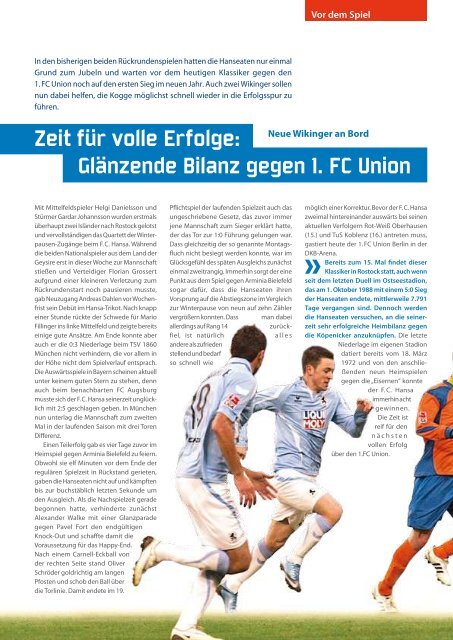 saison 2009/10 ausgabe 11 1 - FC Hansa Rostock