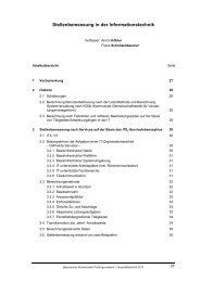 Stellenbemessung in der Informationstechnik - Bayerischer ...