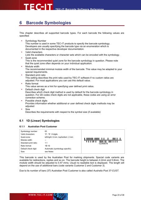 TEC-IT Barcode Software - TEC-IT Datenverarbeitung GmbH