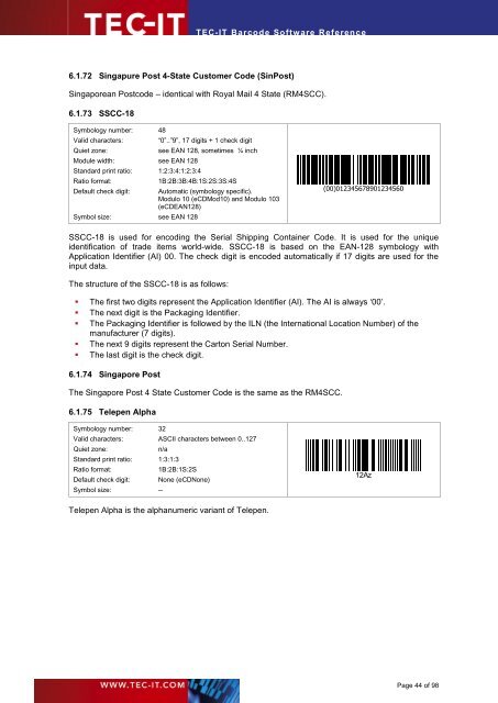 TEC-IT Barcode Software - TEC-IT Datenverarbeitung GmbH