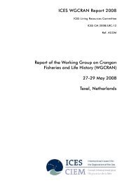 Report of the Working Group on Crangon Fisheries and Life ... - Ices