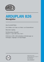 ARDUPLAN 826 Wandglätter TUV - Malervereinigung