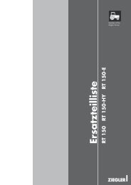 Ersatzteilliste Vorderseite RT 150.indd - Ziegler GmbH