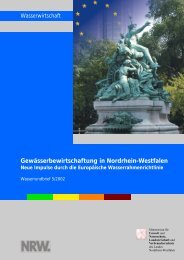 Gewässerbewirtschaftung in Nordrhein-Westfalen Neue Impulse ...