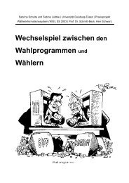 Wechselspiel zwischen den Wahlprogrammen und Wählern - Sowi