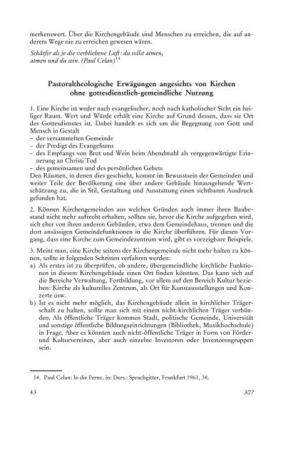 kirchliches jahrbuch 2003 - Institut für Kirchenbau und kirchliche ...