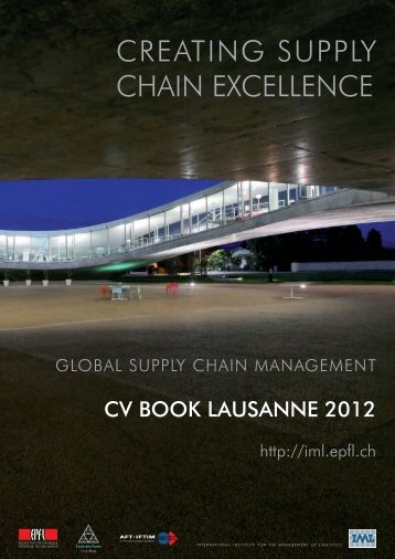 Executive Master in Global Supply Chain Management - IML - EPFL