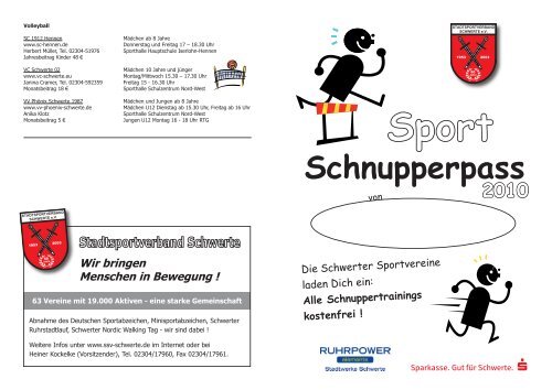 Schnupperpass - Stadtsportverband Schwerte eV