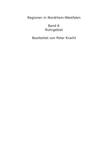 Regionen in Nordrhein-Westfalen Band 4: Ruhrgebiet ... - Aschendorff