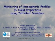 Monitoring of Atmospheric Profiles from satellite-based InfraRed - ESA