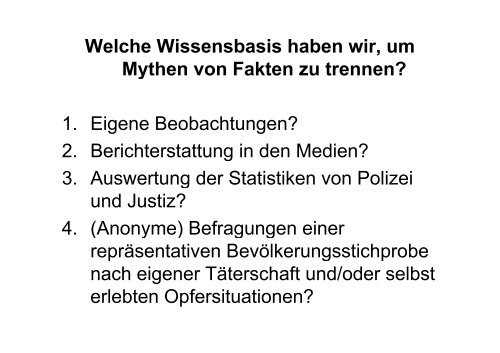 Mythen und Fakten - Universität Konstanz
