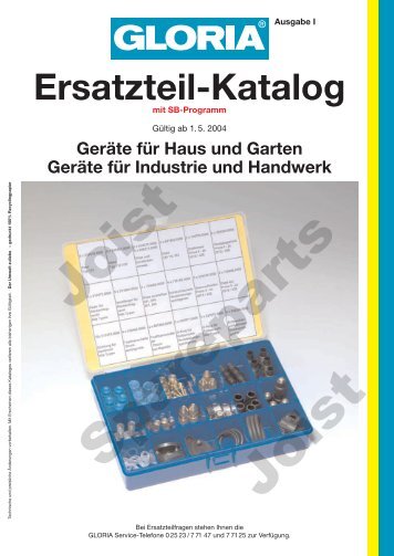 Ersatzteil-Katalog - Joist Swiss GmbH