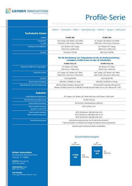 485/DT-M3000 Product Sheet - Gerber Technology