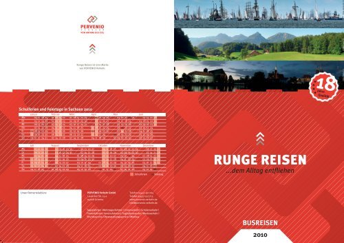 Download Runge-Reisen-Katalog 2010 - PERVENIO Verkehr GmbH