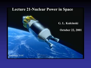 Lecture 21-Nuclear Power in Space