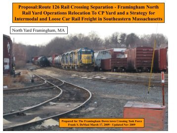 Proposal:Route 126 Rail Crossing Separation - Boston Metropolitan ...