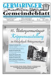 Krippenausstellung - Gemeinde Germaringen