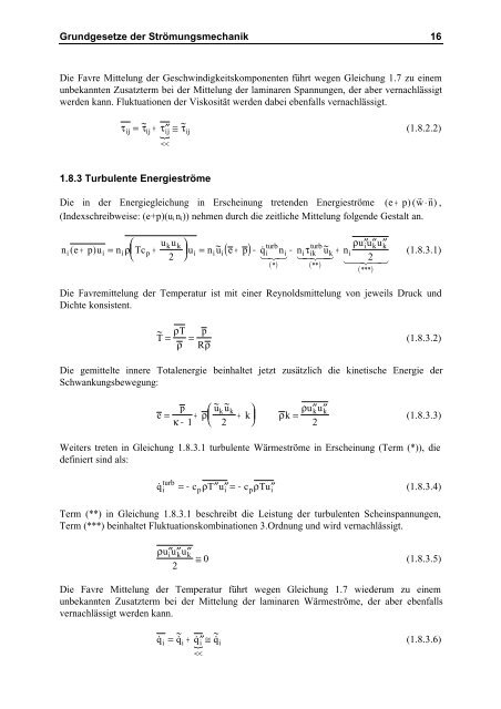 Entwicklung eines 3D-Navier-Stokes Codes zur numerischen ...