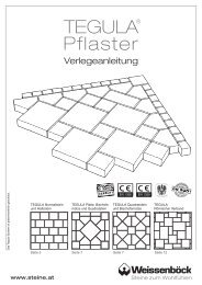 TEGULA® Pflaster - Weissenböck