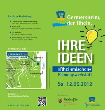 Flyer zur Planungswerkstatt - Germersheim