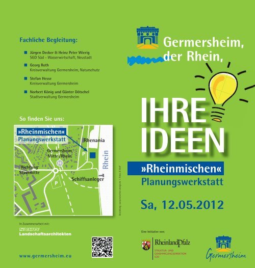Flyer zur Planungswerkstatt - Germersheim