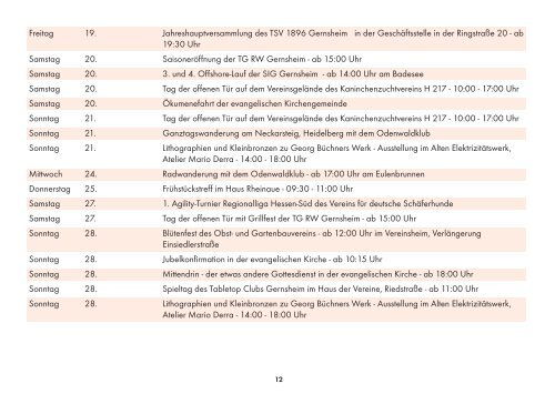 veranstaltungskalender gernsheim 2013.indd - in Gernsheim