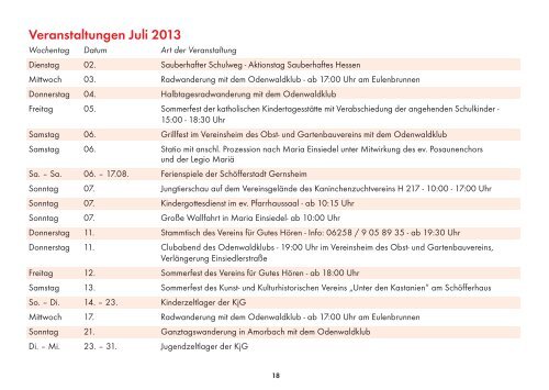 veranstaltungskalender gernsheim 2013.indd - in Gernsheim