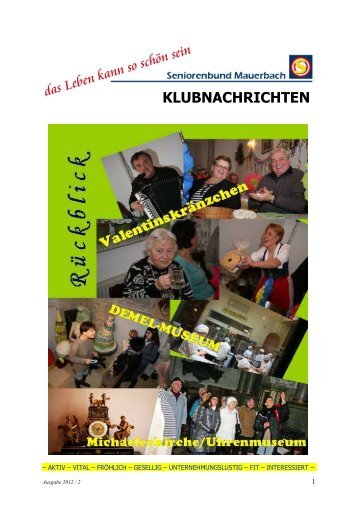 klubnachrichten 12-2 - Niederösterreichischer Seniorenbund