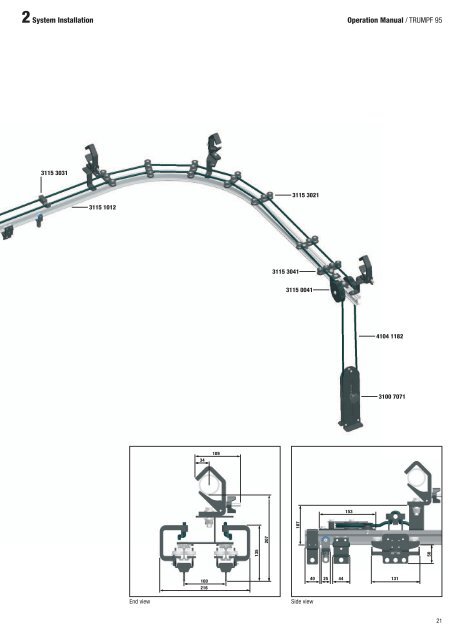 Operation manual Track System TRUMPF 95 - Gerriets