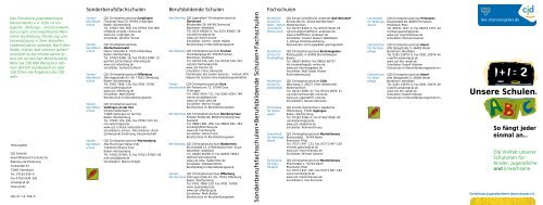 Allgemein bildende Schulen - CJD