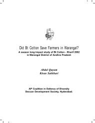 Did Bt Cotton save farmers in Warangal district - IndiaGMInfo