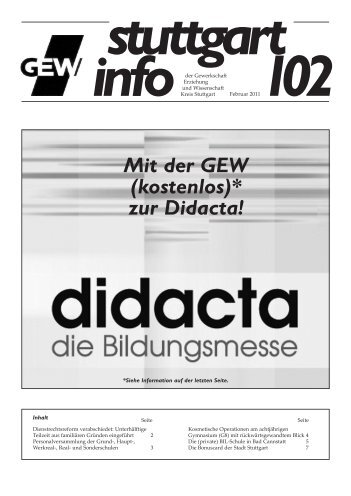info 102.indd - Gewerkschaft Erziehung und Wissenschaft Baden ...