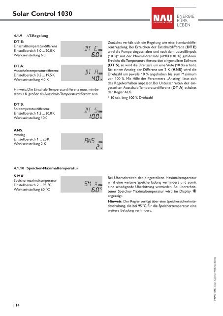 Solar Control 1030 - Nau