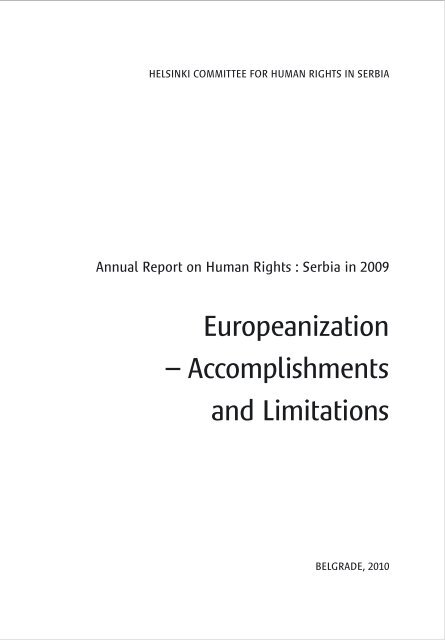 Glas javnosti - Helsinki Committee for Human Rights in Serbia