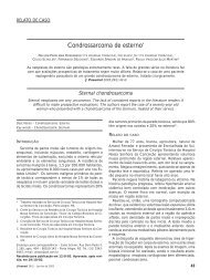 Condrossarcoma de esterno* - Jornal Brasileiro de Pneumologia