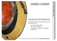 Einladung Finissage/Vernissage