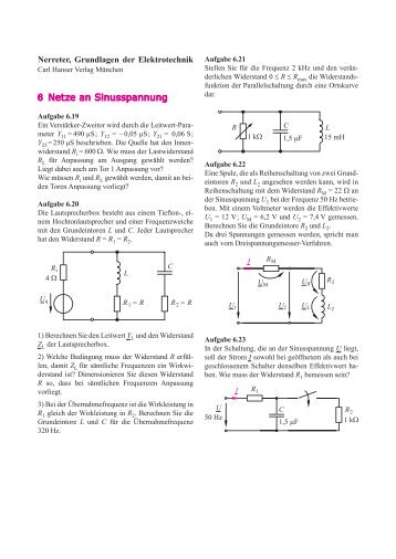 6 Netze an Sinusspannung - Grundlagen der Elektrotechnik