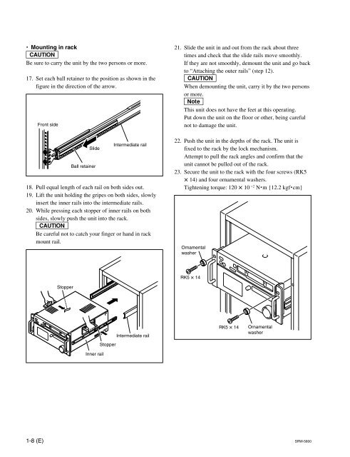 Sony SRW-5800 Manual (PDF) - Westside Media Group