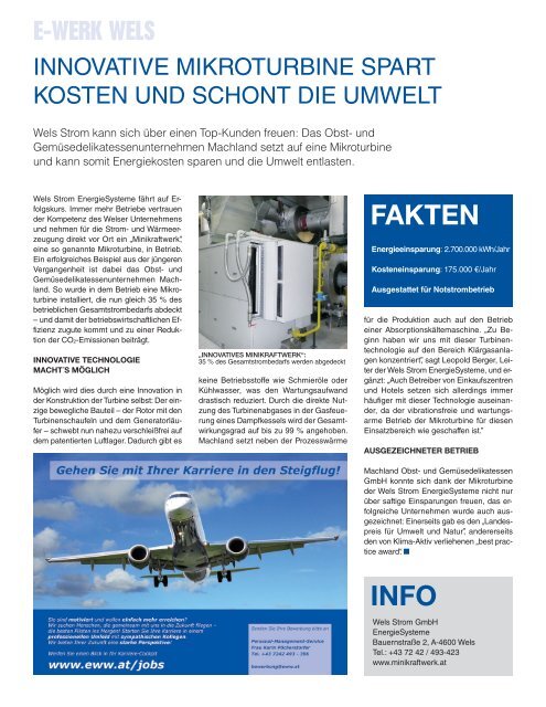 Ausgabe 2 / 2011 (PDF - 3 9 MB) - im E-Werk Wels