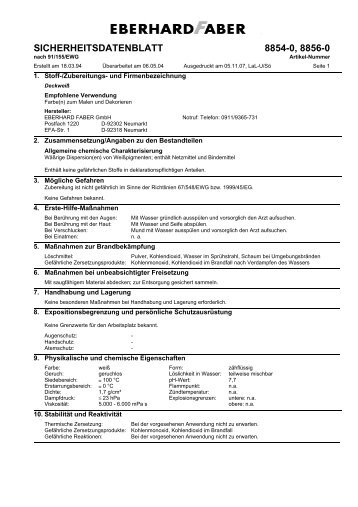 sicherheitsdatenblatt - Gerstaecker