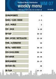 Tourdaten - Soulfood