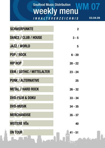 Tourdaten - Soulfood