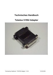 Technisches Handbuch Teledux 9 RS2 Adapter - db-Elektronik GmbH