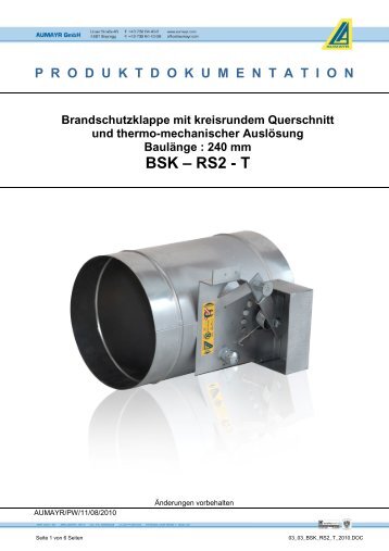 BSK – RS2 - T - Aumayr GmbH